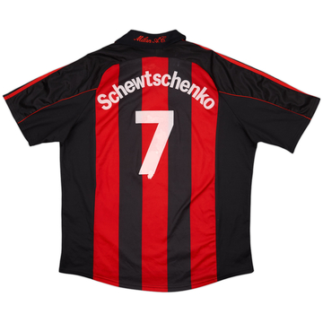 2000-02 AC Milan Home Shirt Schewtschenko #7 - 4/10 - (XXL)