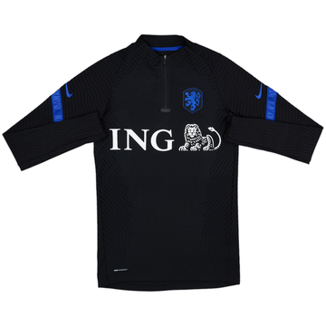 2020-21 Netherlands Player Issue Nike 1/4 Zip Drill Top - 9/10 - (S)