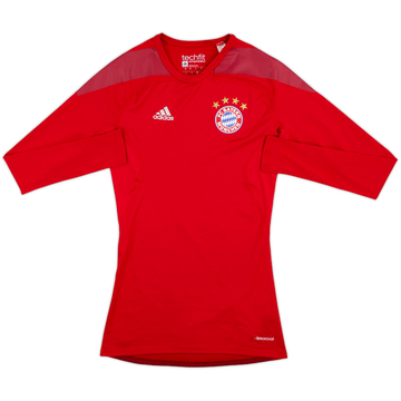 2015-16 Bayern Munich adidas Techfit Baselayer L/S Shirt - 10/10 - (S)