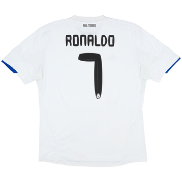 2010-11 Real Madrid Home Shirt Ronaldo #7 - 6/10 - (XL)