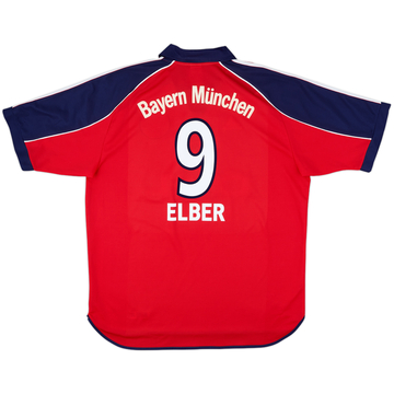 1999-01 Bayern Munich Home Shirt Elber #9 - 10/10 - (XL)