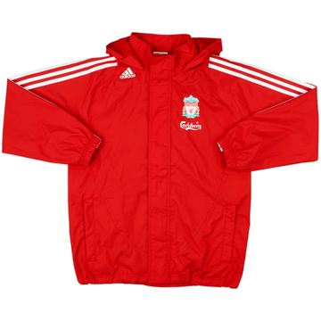 2008-09 Liverpool adidas Hooded Rain Jacket - 10/10 - (M.Boys)