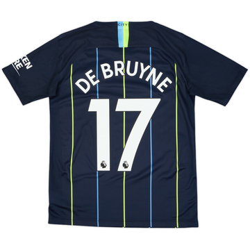 2018-19 Manchester City Away Shirt De Bruyne #17 - 9/10 - (XL.Boys)