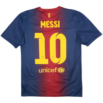 2012-13 Barcelona Basic Home Shirt Messi #10 - 7/10 - (S)