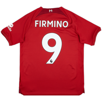 2022-23 Liverpool Home Shirt Firmino #9 - 10/10 - (XL.Boys)