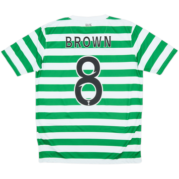 2012-13 Celtic '125th Anniversary' Home Shirt Brown #8 - 8/10 - (XL.Boys)