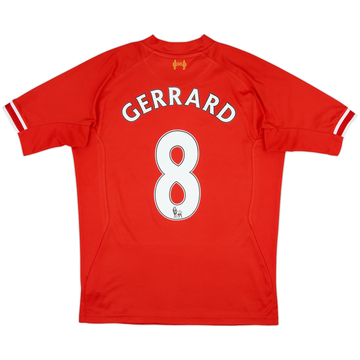 2013-14 Liverpool Home Shirt Gerrard #8 - 6/10 - (M)