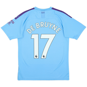 2019-20 Manchester City Home Shirt De Bruyne #17 - 8/10 - (M)