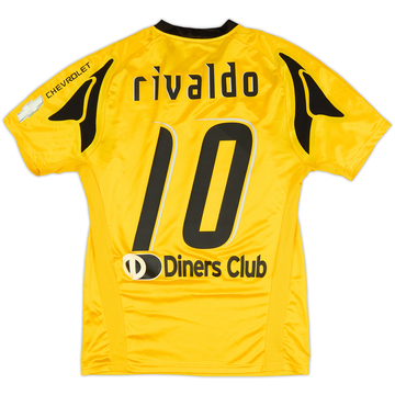2007-08 AEK Athens Home Shirt Rivaldo #10 - 7/10 - (M)