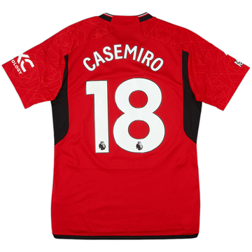 2023-24 Manchester United Home Shirt Casemiro #18 - 9/10 - (M)
