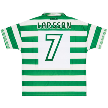 1997-99 Celtic Home Shirt Larsson #7 - 7/10 - (XXL)