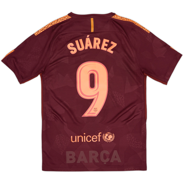 2017-18 Barcelona Third Shirt Suarez #9 - 8/10 - (S)