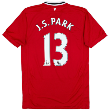 2011-12 Manchester United Signed Home Shirt J.S.Park #13 - 6/10 - (M)