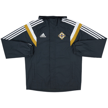 2014-15 Northern Ireland adidas Hooded Track Jacket - 10/10 - (M)