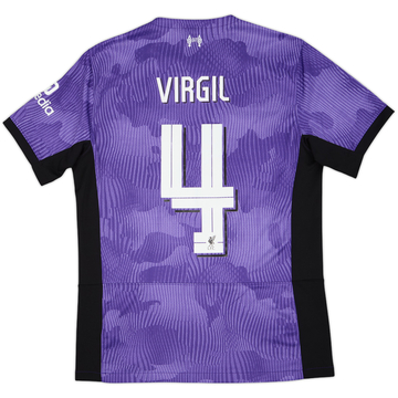 2023-24 Liverpool Third Shirt Virgil #4 - 8/10 - (M)