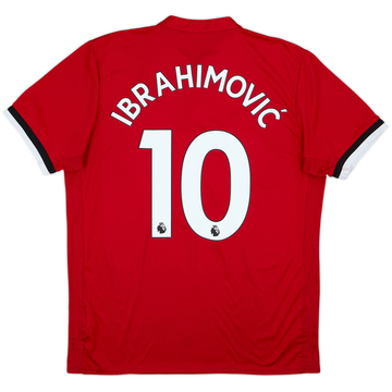 2017-18 Manchester United Home Shirt Ibrahimovic #10 - 6/10 - (L)