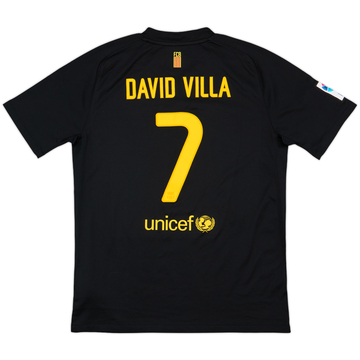 2011-12 Barcelona Away Shirt David Villa #7 - 9/10 - (XL.Boys)