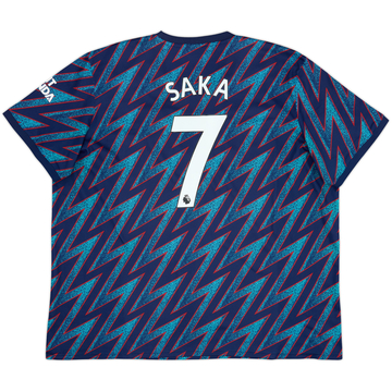 2021-22 Arsenal Third Shirt Saka #7 - 8/10 - (3XL)