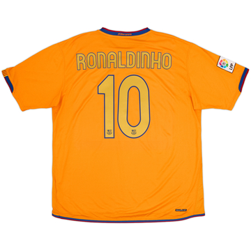 2006-08 Barcelona Away Shirt Ronaldinho #10 - 8/10 - (XL)
