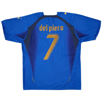 2006 Italy Home Shirt Del Piero #7 - 7/10 - (XL)