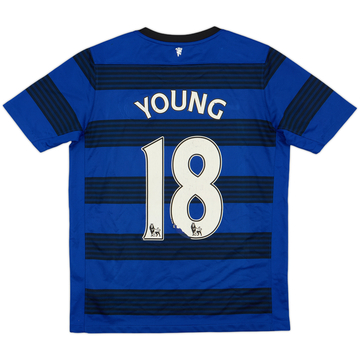 2011-13 Manchester United Away Shirt Young #18 - 4/10 - (XL.Boys)