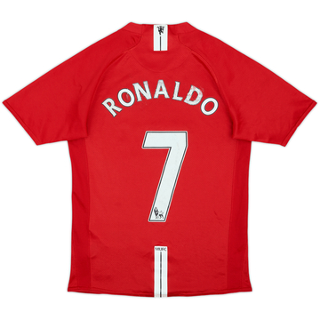 2007-09 Manchester Unido Camiseta Local Ronaldo #7 - 5/10 - (XL.Boys)