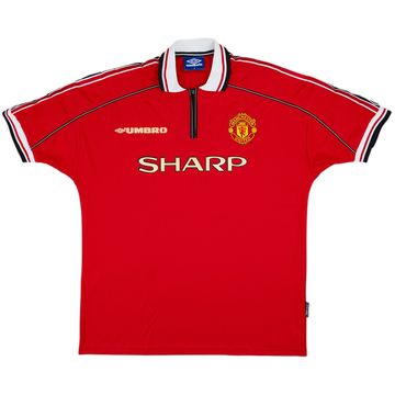 1998-00 Manchester United Home Shirt #16 - 6/10 - (XL)
