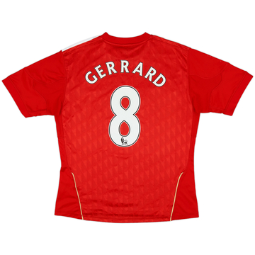 2010-12 Liverpool Home Shirt Gerrard #8 - 5/10 - (Women's L)