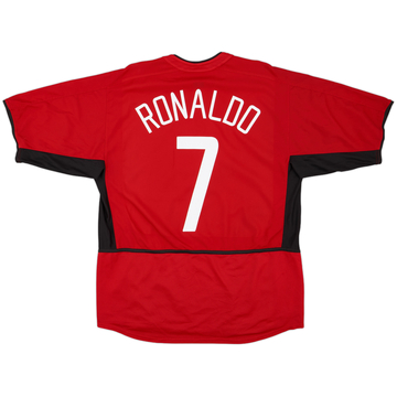 2002-04 Manchester United Home Shirt Ronaldo #7 - 6/10 - (L)