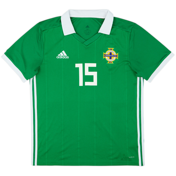 2018-19 Northern Ireland Home Shirt #15 - 8/10 - (M)