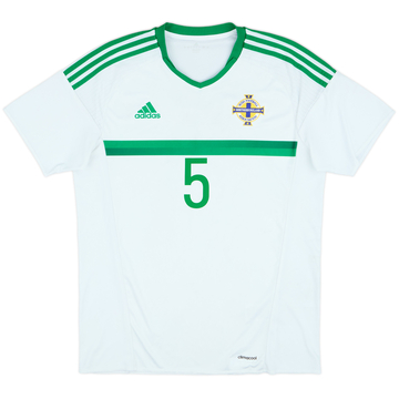 2016-17 Northern Ireland Away Shirt #5 - 7/10 - (L)