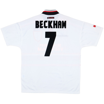 1997-99 Manchester United Away Shirt Beckham #7 (XL)
