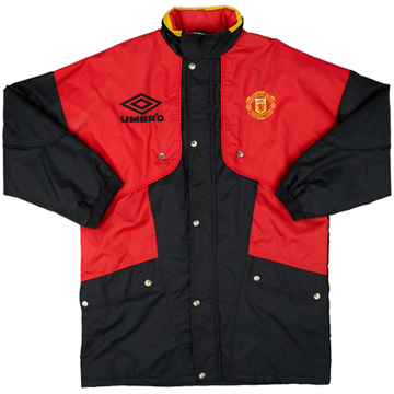 1994-95 Manchester United Umbro Padded Bench Coat - 9/10 - (L)
