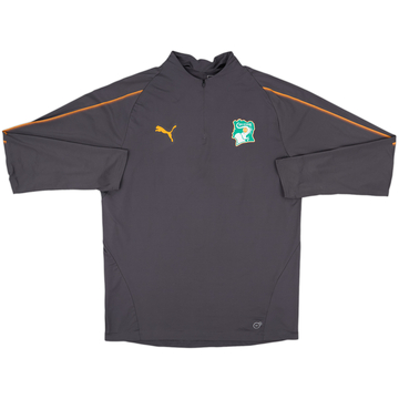 2017-18 Ivory Coast Puma 1/4 Zip Training Top - 8/10 - (L)