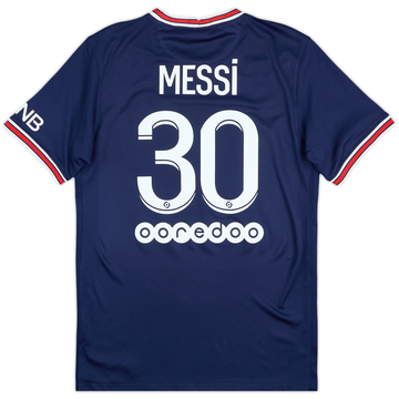 2021-22 Paris Saint-Germain Home Shirt Messi #30 - 8/10 - (S)