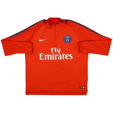2017-18 Paris Saint-Germain Nike 1/4 Zip Drill Top - 5/10 - (XL)
