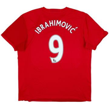 2016-17 Manchester United Home Shirt Ibrahimovic #9 - 7/10 - (XL)