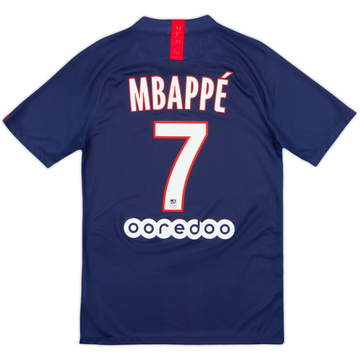 2019-20 Paris Saint-Germain Home Shirt Mbappe #7 - 6/10 - (S)