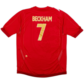 2006-08 England Away Shirt Beckham #7 - 6/10 - (XL.Boys)