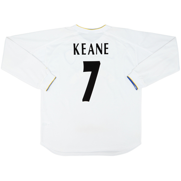 2000-02 Leeds United Home L/S Shirt Keane #7 - 7/10 - (L)