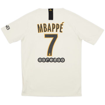 2018-19 Paris Saint-Germain Away Shirt Mbappe #7 - 8/10 - (L.Boys)