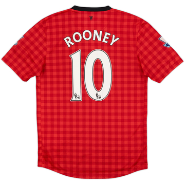 2012-13 Manchester United Home Shirt Rooney #10 - 6/10 - (S)