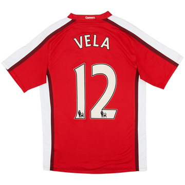 2008-10 Arsenal Home Shirt Vela #12 - 8/10 - (S)