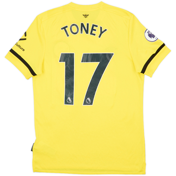 2021-22 Brentford Away Shirt Toney #17 - 8/10 - (M)