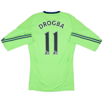 2010-11 Chelsea Player Issue TechFit Third L/S Shirt Drogba #11 - 6/10 - (L)