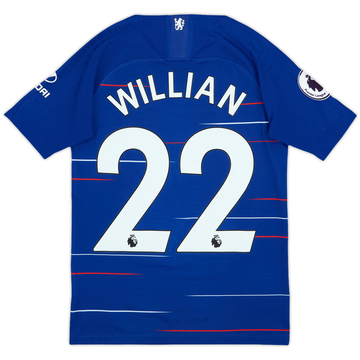2018-19 Chelsea Authentic Home Shirt Willian #22 - 8/10 - (S.Boys)