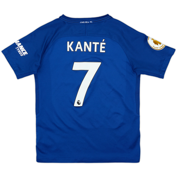 2017-18 Chelsea Home Shirt Kante #7 - 7/10 - (S.Boys)