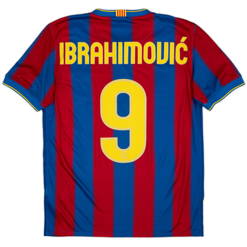 2009-10 Barcelona Home Shirt Ibrahimovic #9 - 9/10 - (S)