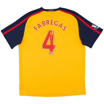 2008-09 Arsenal Away Shirt Fabregas #4 - 5/10 - (XL)
