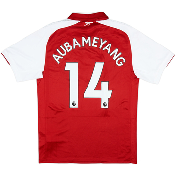 2017-18 Arsenal Home Shirt Aubameyang #14 (M)